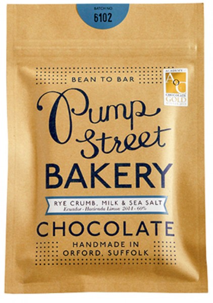 PUMP STREET BAKERY | Milchschokolade »Rye Crumb, Milk & Sea Salt« 60% | 70g