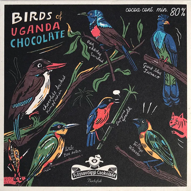 Birds Uganda Schokolade von Rózsavölgyi Schokolade