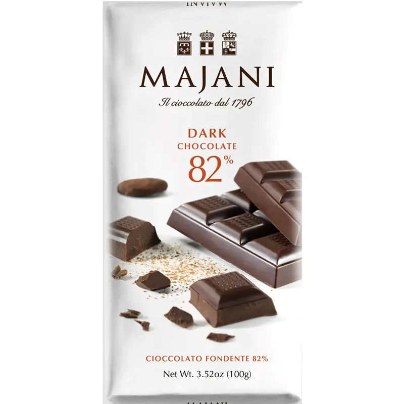 MAJANI | Dunkle Schokolade »Fondente« 82% | 100g Dunkle Schokolade mit 82% kakao von majani