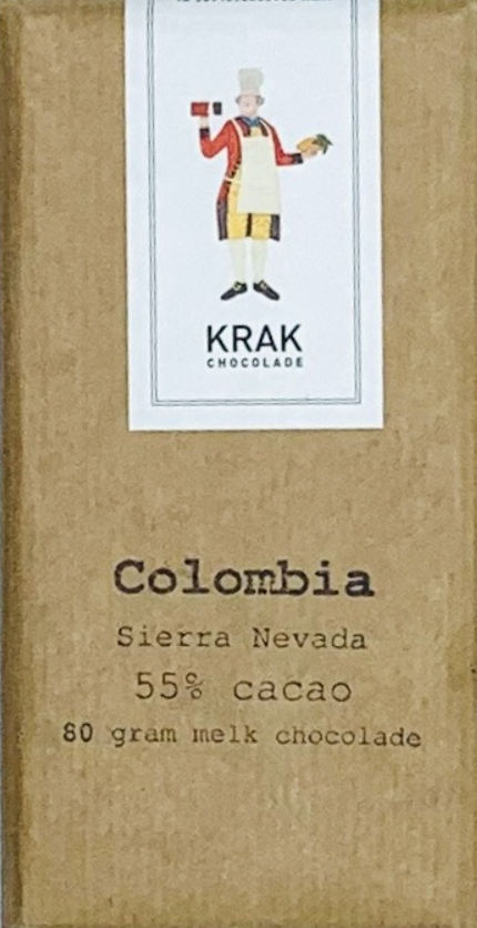KRAK Chocolade | Milchschokolade »Colombia Sierra Nevada« 55% | 80g