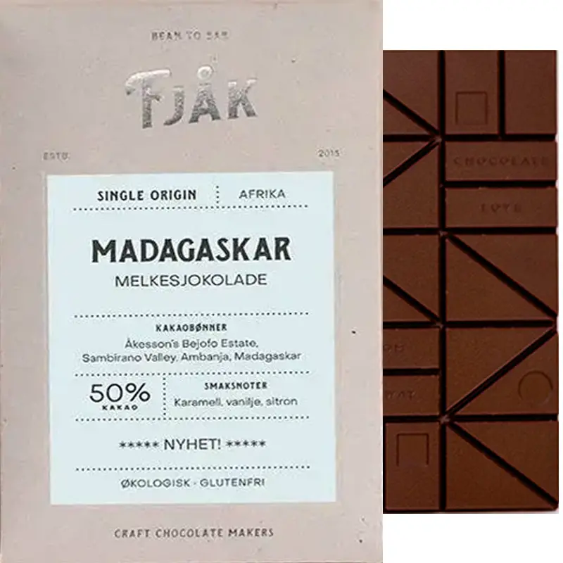 Milchschokolade Madagascar von Fjak Norwegen