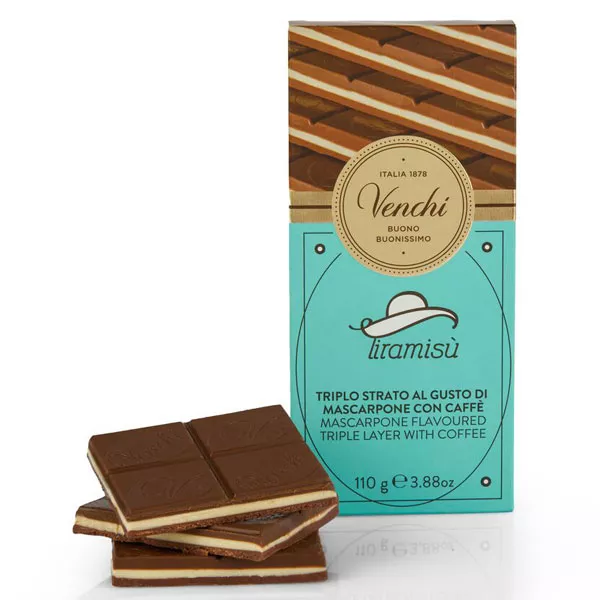 VENCHI | Milchschokolade »Tiramisu« 47% | 110g Tiramisu Schokolade von Venchi