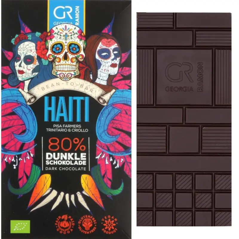 Dunkle Schokolade mit 80% Kakao von Georgia Ramon Haiti