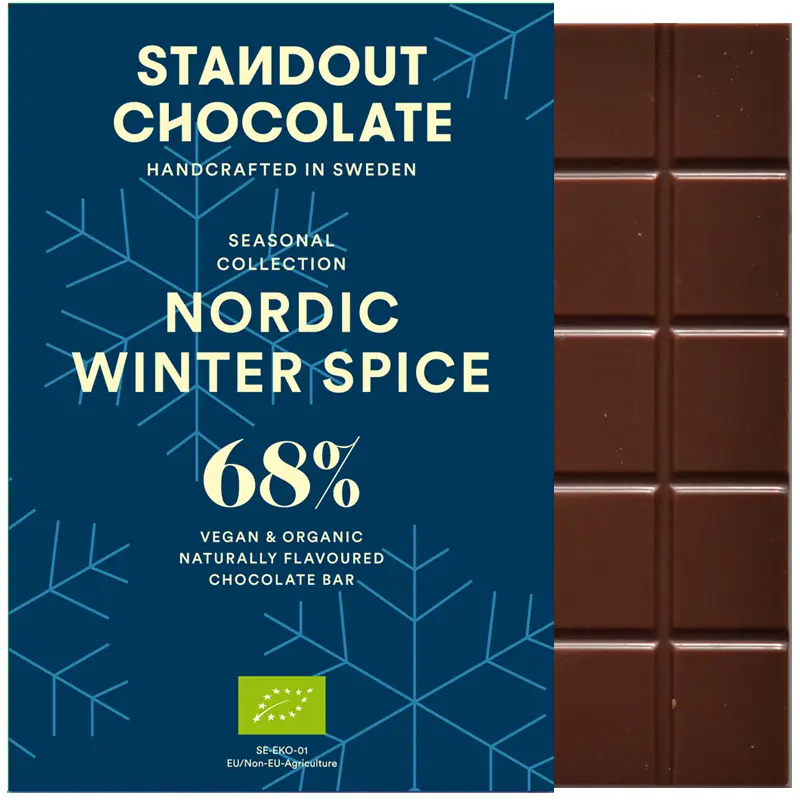 Weihnachtsschokolade Nordic Winter Spice von Standout Chocolate
