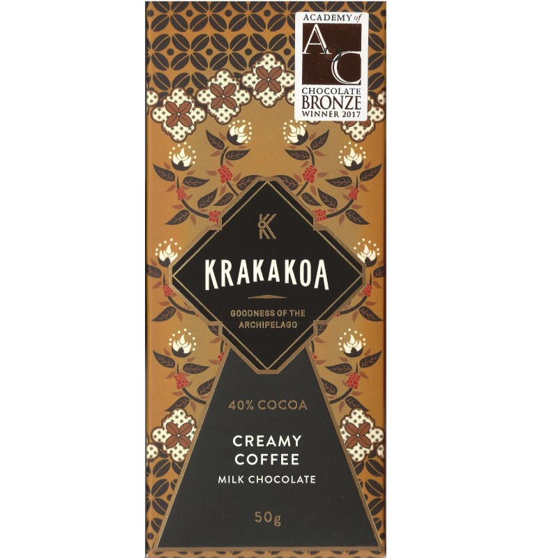 KRAKAKOA | Milchschokolade & Creamy »Coffee« 40% | 50g MHD 23.10.2022