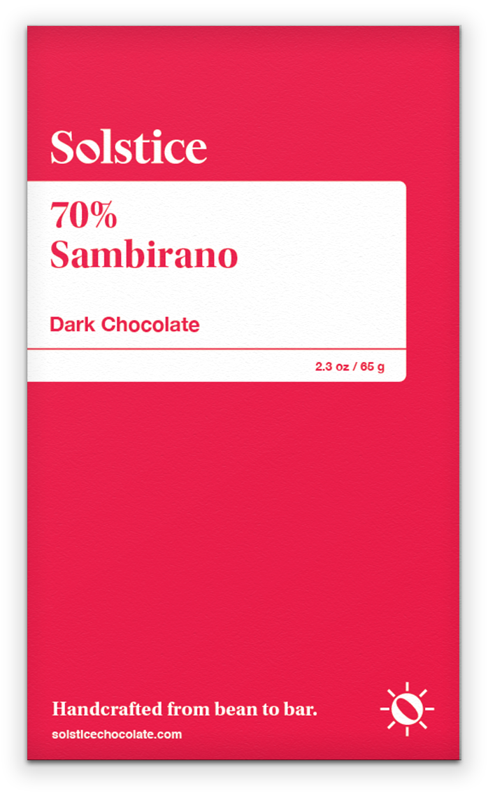 SOLSTICE Schokolade»Madagascar Sambirano« 70 % | 65g
