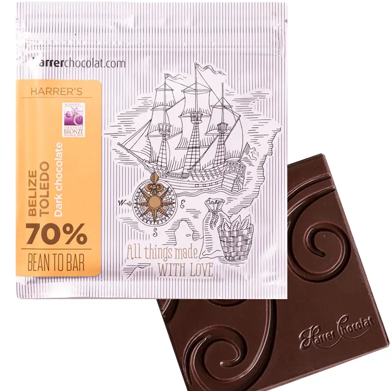 HARRER Chocolat | Dunkle Schokolade »Belize Toledo« 70% | 50g MHD 10.12.2025 Belize Toledo schokolade von Harrer