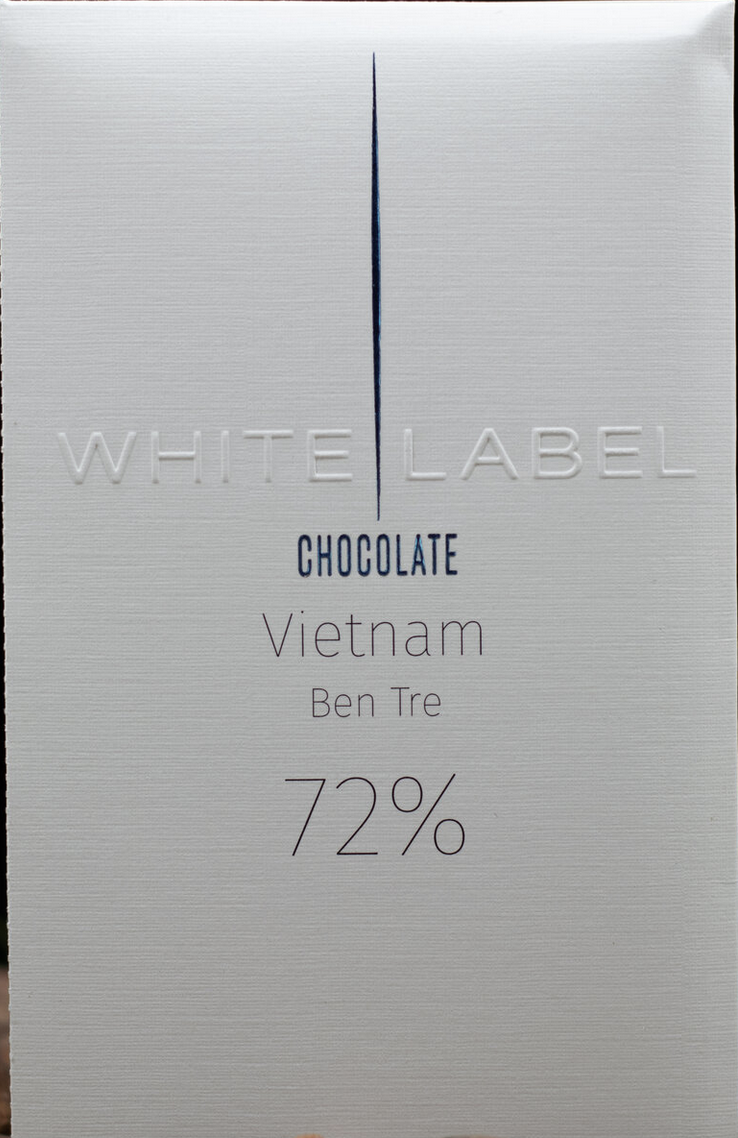 WHITE LABEL Chocolate | Dunkle Schokolade »Vietnam - Ben Tre« 72% | 65g MHD 31.10.2023