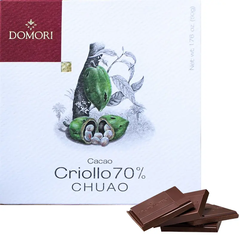 DOMORI | Dunkle Schokolade »Criollo CHUAO« 70% | 50g Beste Criollo Chuao Schokolade von Domori