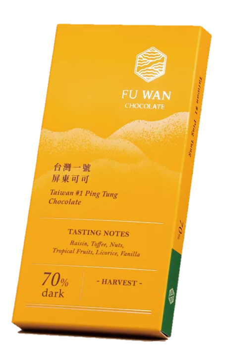 FU WAN | Schokolade »Taiwan #1 Ping Tung« 70% | 45g MHD 05.12.2022