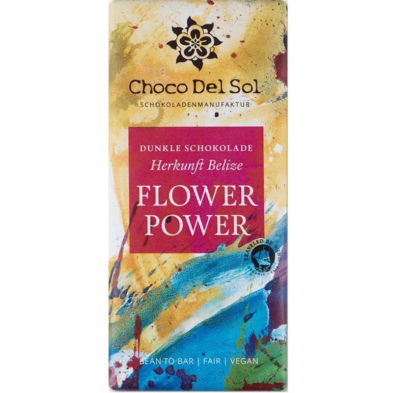 Flower Power Schokolade von choco del Sol