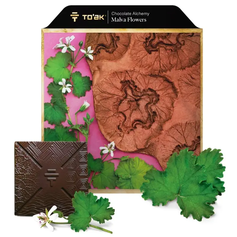 TO'AK | Schokolade »Chocolate Alchemy Malva Flowers« 65% | 56g