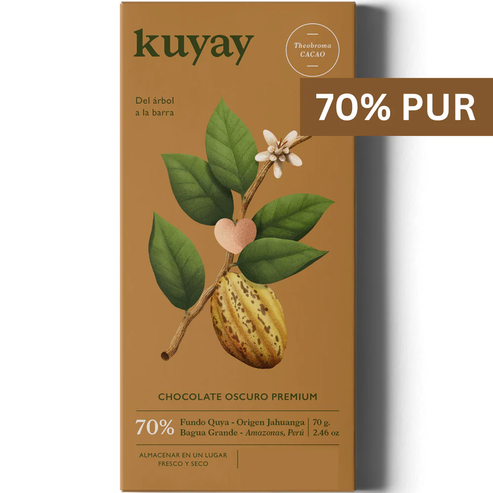 KUYAY Ferme Quya 70% – Dunkle Schokolade aus Peru Amazonasregion Jahuanga