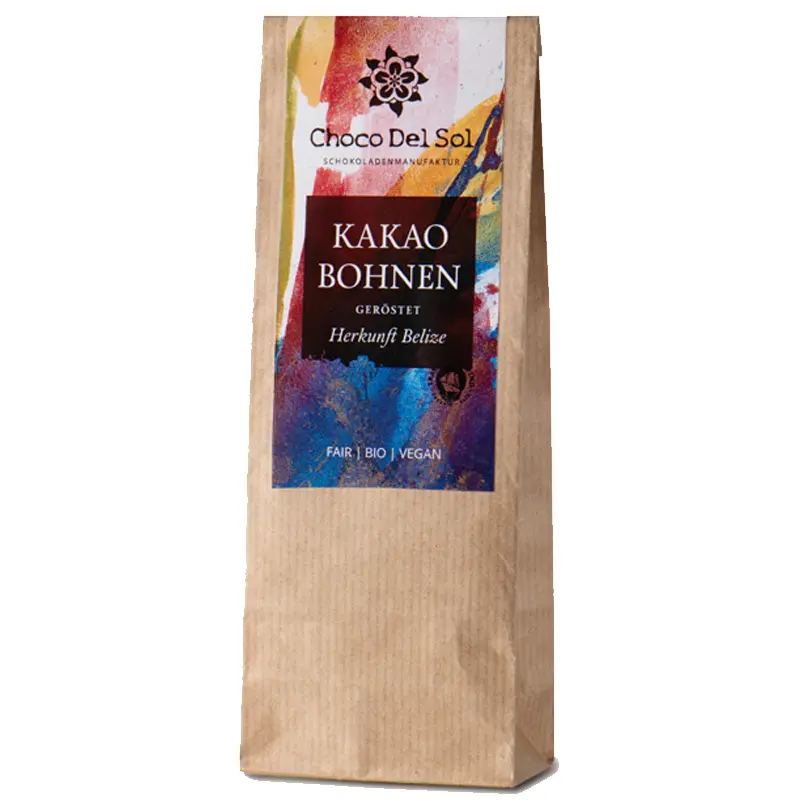 CHOCO DEL SOL | Geröstete Kakaobohnen »Belize« | BIO | 100g Geröstete kakaobohnen