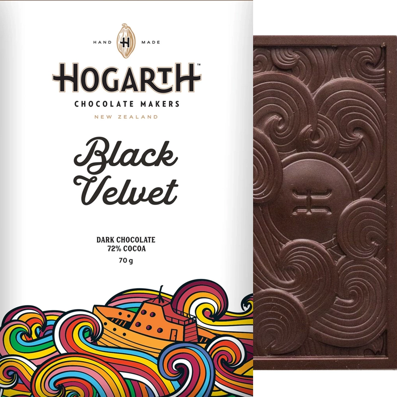 HOGARTH Black Velvet 72 % – dunkle Schokolade aus Ecuador, Single-Origin