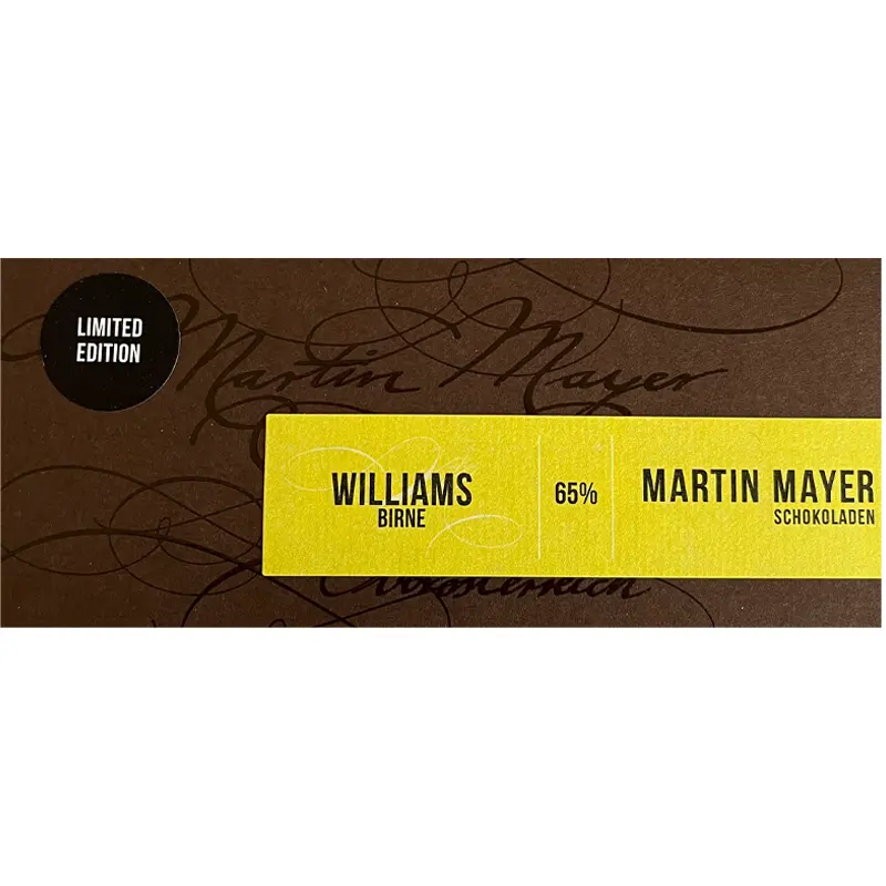 Schokolade mit Williams Birnenbrand von Martin Mayer Österreich