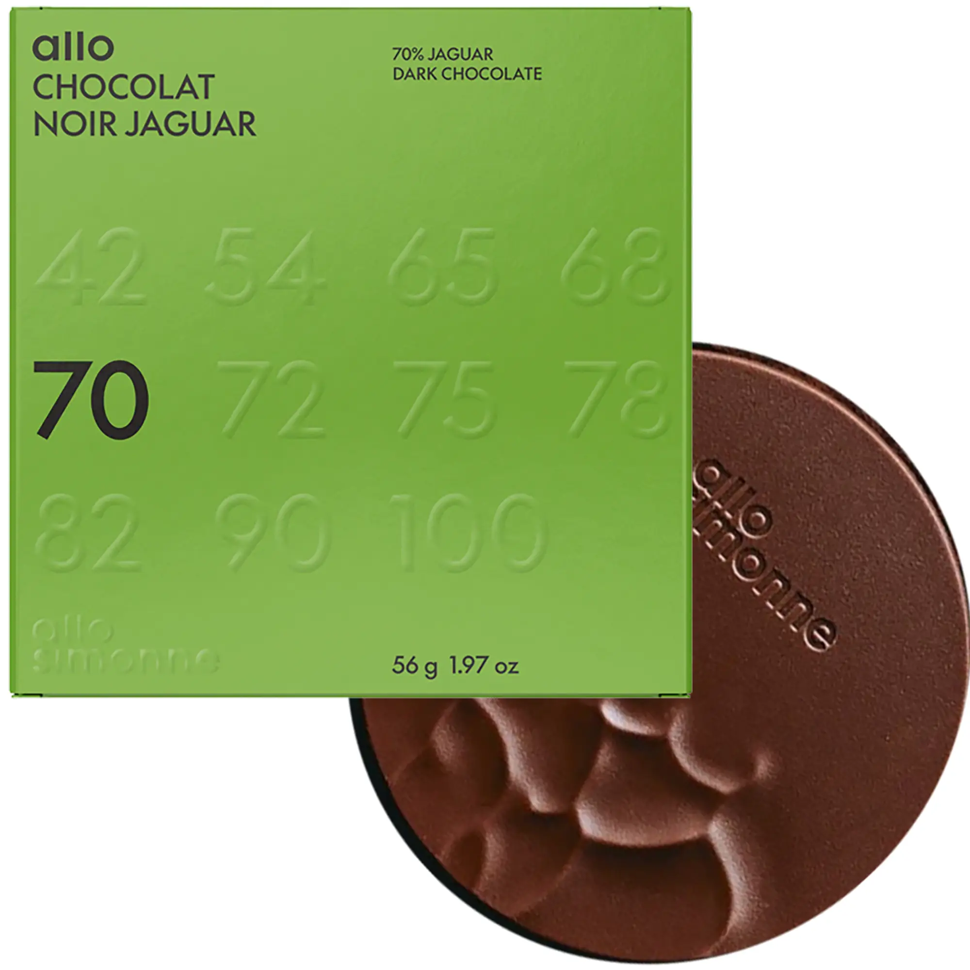 ALLO SIMONNE | Dunkle Schokolade »Noir Jaguar« 70% | 56g Prämierte Schokolade Noir Jaguar von Allo Simonne Kanada