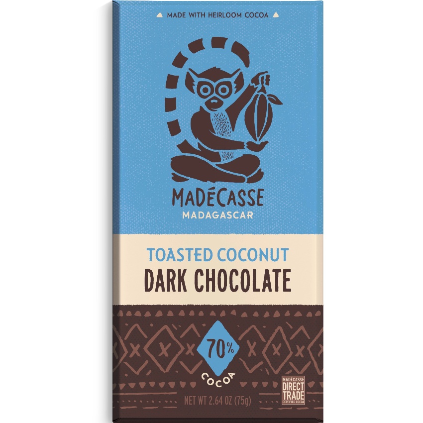 BEYOND GOOD by Madécasse | Dunkle Schokolade & Kokosflocken »Toasted Coconut« 70% | 75g
