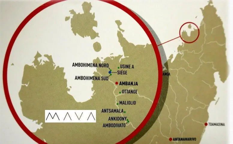 Map Sambiranotal in Madagascar