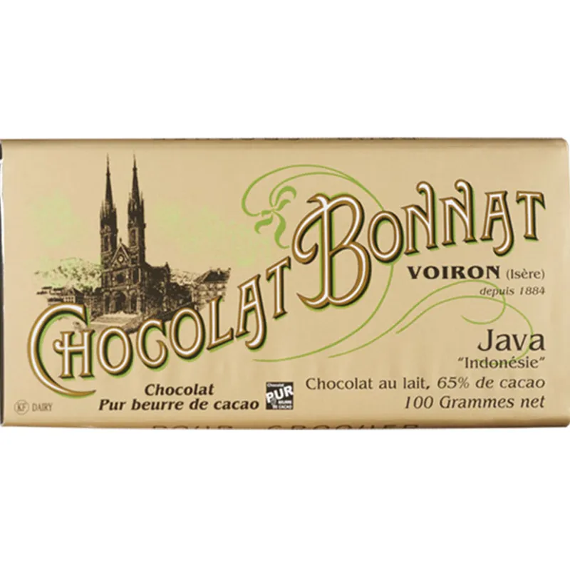 BONNAT | Milchschokolade Java 65% Kakogehalt