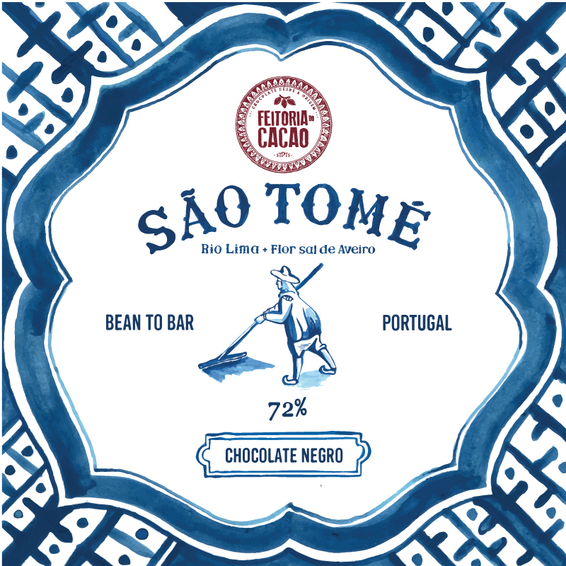 FEITORIA DO CACAO | Schokolade »São Tomé Rio Lima & Salz« 72% | 50g MHD 11.11.2022