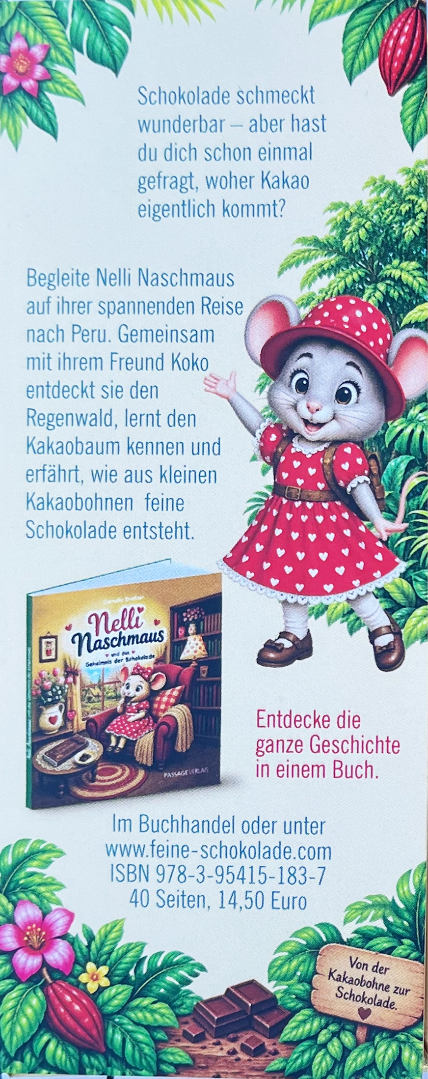 ZOTTER | Milchschokolade Peru »NELLI NASCHMAUS – Labooko« 45% | BIO | 70g