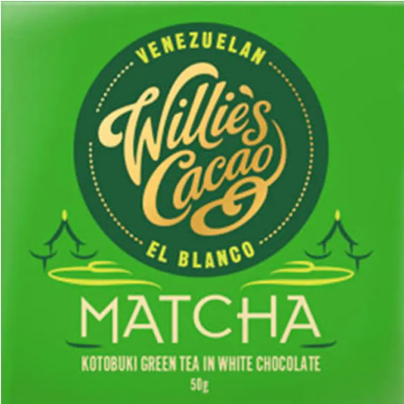Weiße Schokolade mit Matcha Tee von Willies Cacao