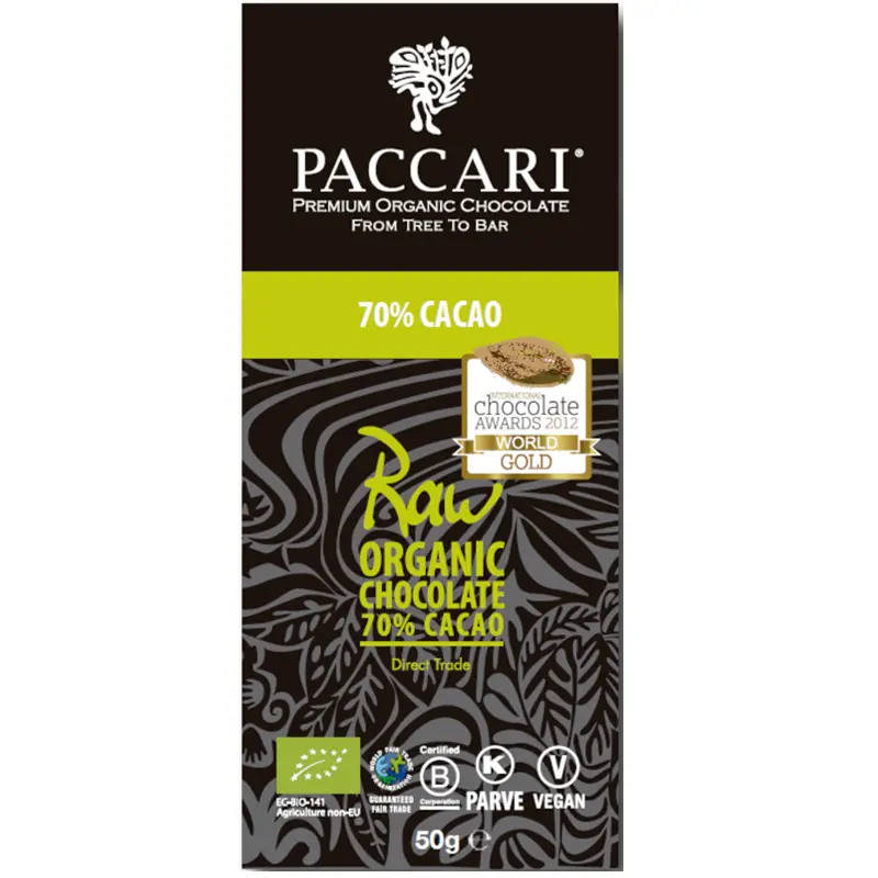 Prämierte Raw Schokolade von Paccari