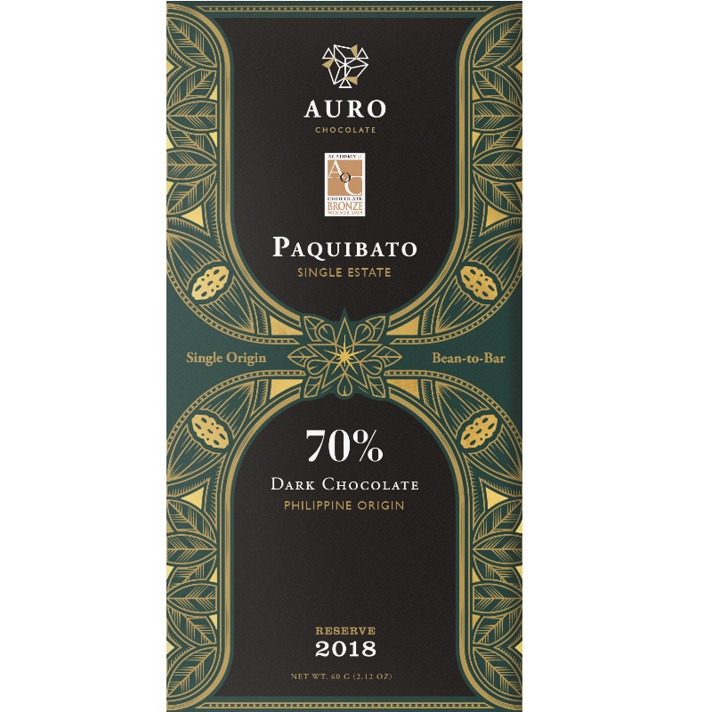 AURO Chocolate | Dunkle Schokolade »Paquibato« 70% | 60g 