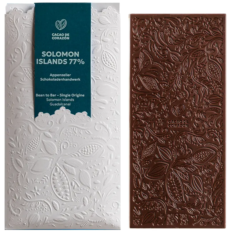 Solomon Island Schweizer Schokolade von Cacao de Corazón