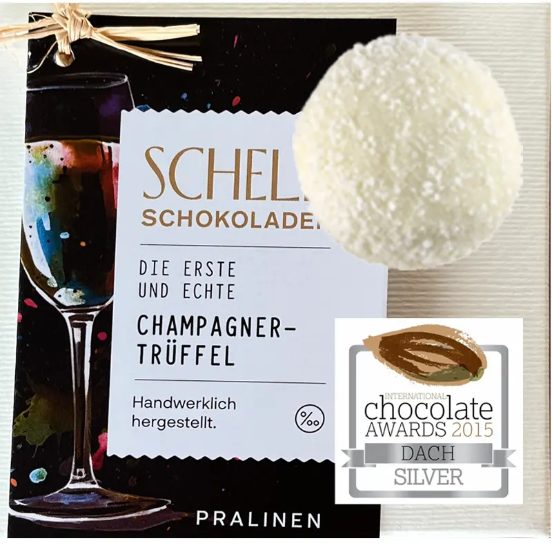 Prämierte beste Champagnertrüffel von Schell Schokoladen