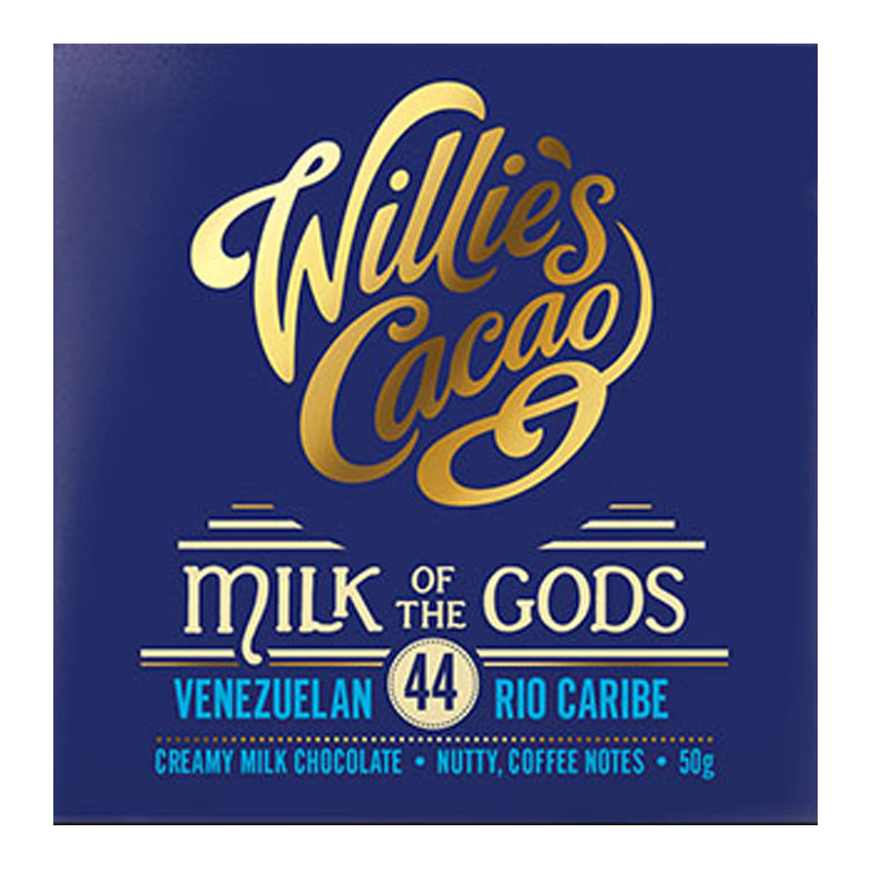 WILLIE's Cacao | Milchschokolade »Milk of the Gods« 44% | 50g