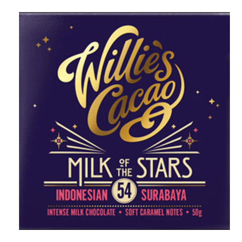 WILLIE's Cacao | Milchschokolade »Milk of the Stars« 54% | 50g