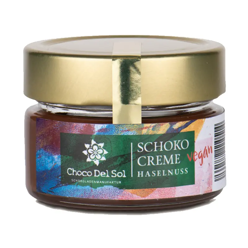 CHOCO DEL SOL | Schoko-Creme »Hazelnut« Nuß-Nougat-Creme 50% Vegane Schoko-Creme Haselnuss von Choco del Sol