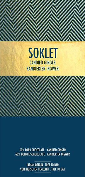 SOKLET | Dunkle Schokolade & Ingwer »Ginger« 60% | 50g