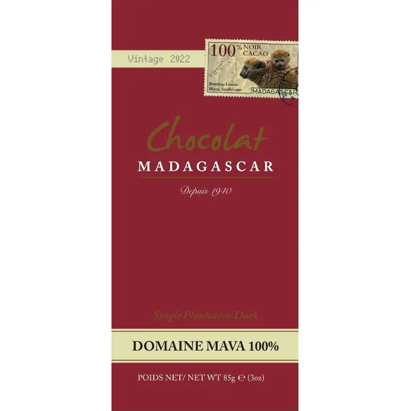 Domaine Mava 100% Kakaomasse von Chocolatete Madagascar Schokoladen