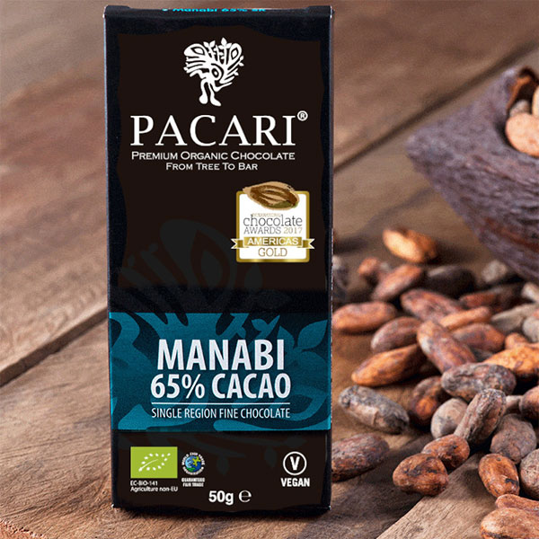PACARI | Dunkle Schokolade »Manabi« Ecuador 65% | BIO | 50g 