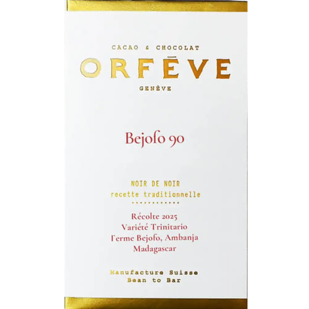 Bejofo 90% Schokolade von Orfeve Schokoladen aus der Schweiz