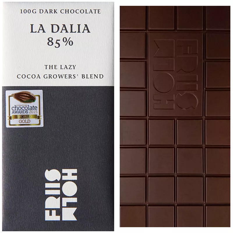 FRIIS-HOLM | Dunkle Schokolade »La Dalia« Nicaragua 85% | 100g Dänische Schokolade von Mikkel Friis Holm La Dalia 85% Kakao