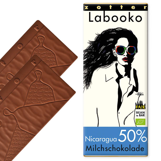ZOTTER | »Labooko« Milchschokolade Nicaragua 50% | BIO | 70g