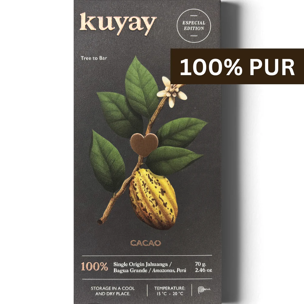 Peru Amazonas KUYAY Kakaomasse 100% aus Fundo Quya mit Aromakomplexität