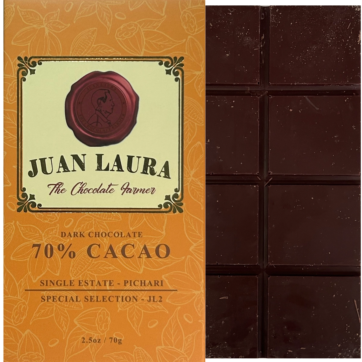 JUAN LAURA Pichari JL-2 70% – dunkle Schokolade aus Peru, Single-Estate & Tree-to-Bar
