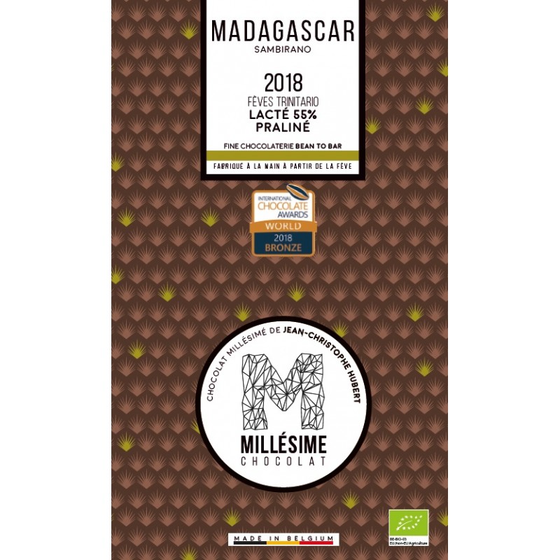 MILLÉSIME | Chocolate Milchschokolade »Lacté Praliné« 55% | 70g
