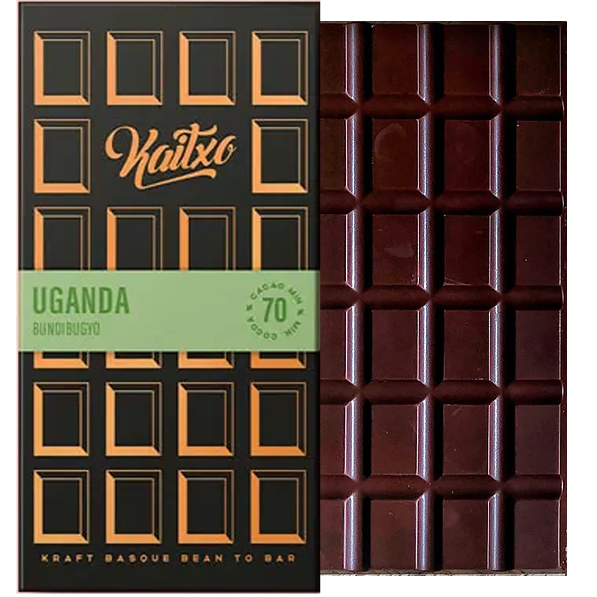 KAITXO Bundibugyo 70 % – dunkle Schokolade aus Bundibugyo, Uganda, Single-Origin Kakao
