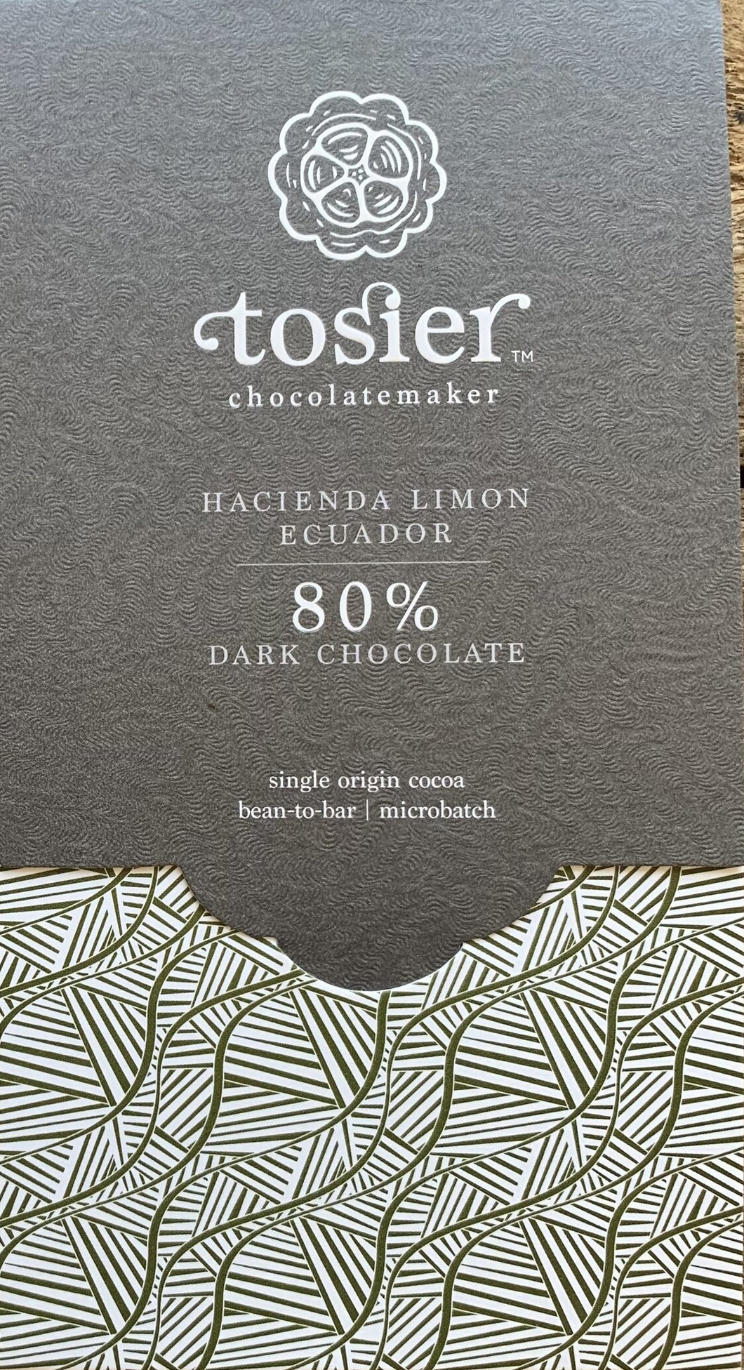 TOSIER | Dunkle Schokolade »Hacienda Limon Ecuador« 80% | 60g TOSIER | Dunkle Schokolade »Hacienda Limon Ecuador« 80% | 60g
