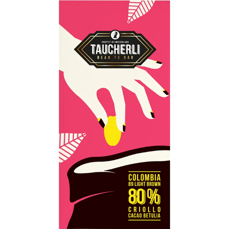 Schweizer dunkle Schokolade Colombia B9 80% von Taucherli