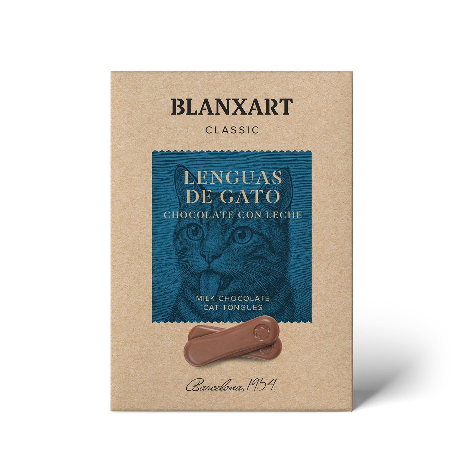 Katzenzungen Milchschokolade von Blanxart