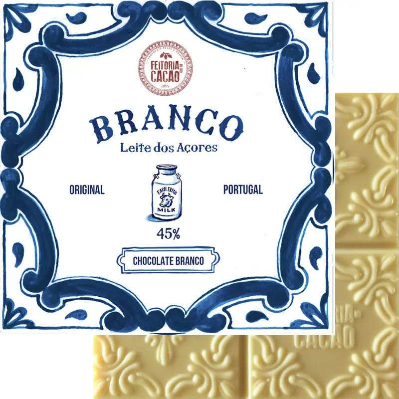 FEITORIA DO CACAO | Weiße Schokolade »Branco« 45% | 50g Weiße Schokolade Branco von Feitoria do Cacao Portugal