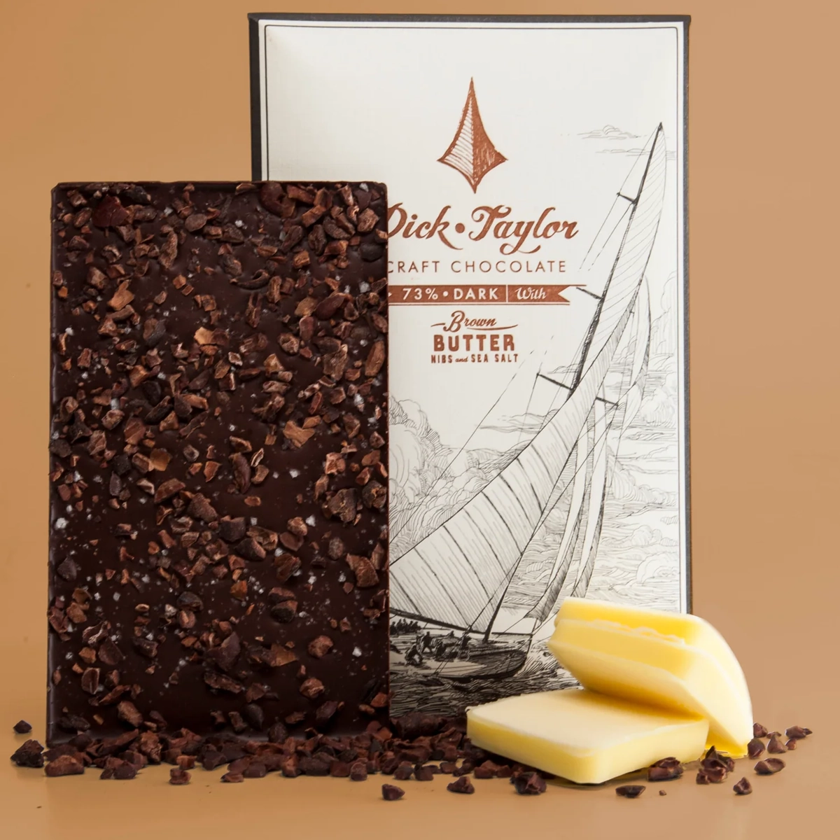 Dick Taylor Peanut Butter 55 % – dunkle Schokolade mit Erdnusspulver und Kakao aus Uganda