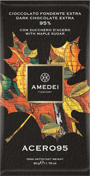 Dunkle italienische Schokolade Amedei Acero95 mit 95% Kakaogehalt 